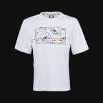 T-shirt da donna bianca Color Dream