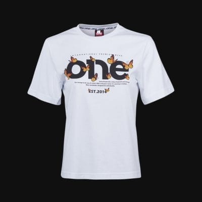 T-shirt da donna bianca Evolve One