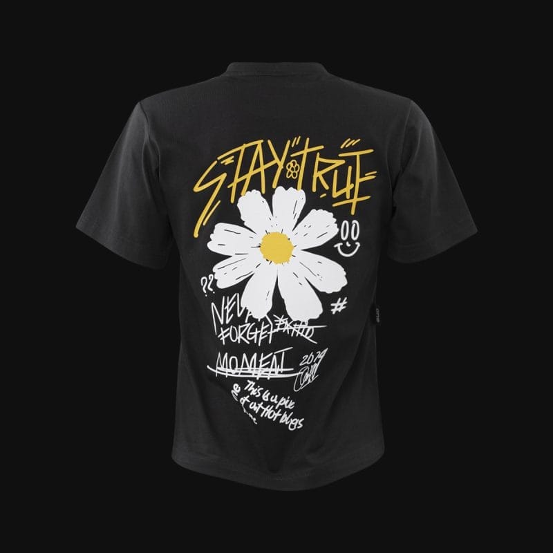 T-shirt da donna nera ST One - 04