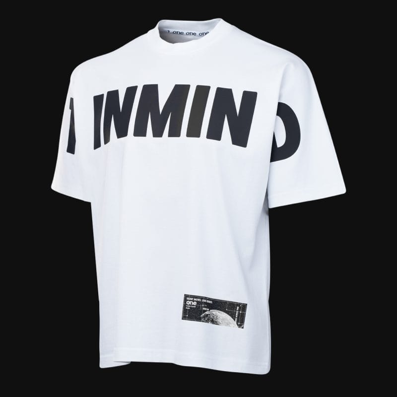 T-shirt da uomo hyper oversized - 1INMIND White - 02