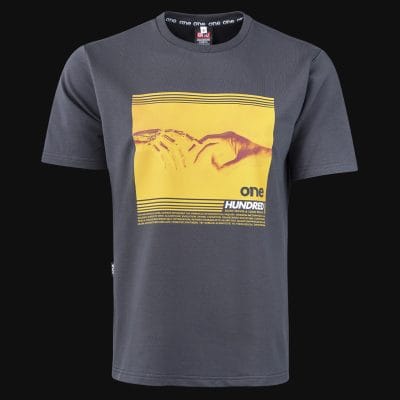 T-shirt premium da uomo grigia - God Hand Tee