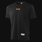 T-shirt premium da uomo nera - HTO - 02
