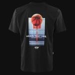T-shirt premium da uomo nera - HTO