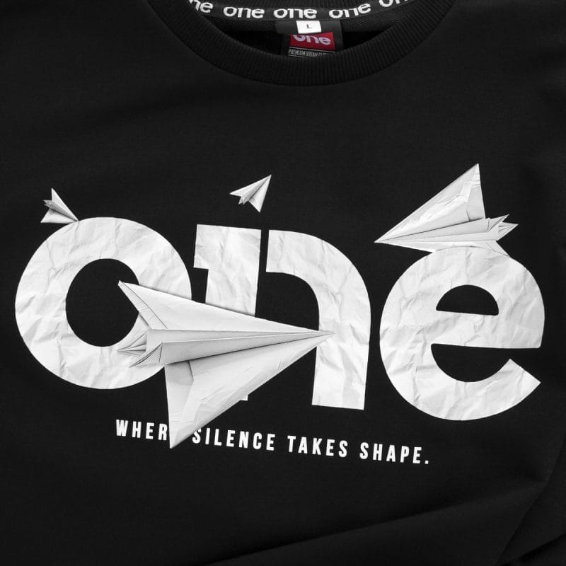 T-shirt premium da uomo nera - Paper Flight - 05