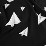 T-shirt premium da uomo nera - Paper Flight - 06