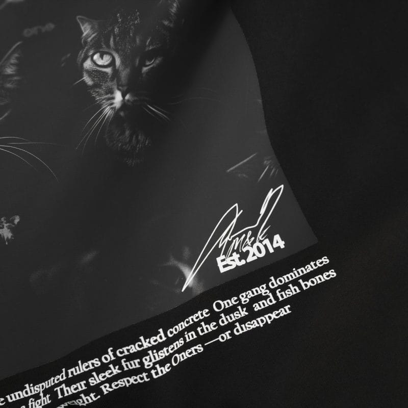 T-shirt premium da uomo nera - The Oners - 05