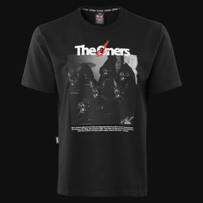 T-shirt premium da uomo nera - The Oners
