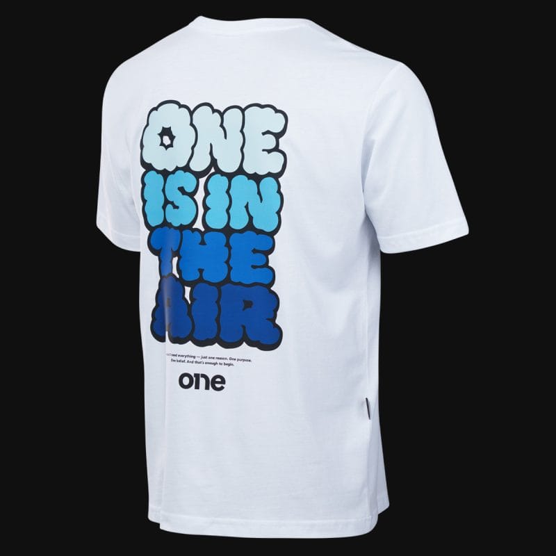 T-shirt Regular Fit da uomo bianca - Air One - 04