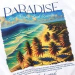 T-shirt Regular Fit da uomo bianca - Paradise One - 02