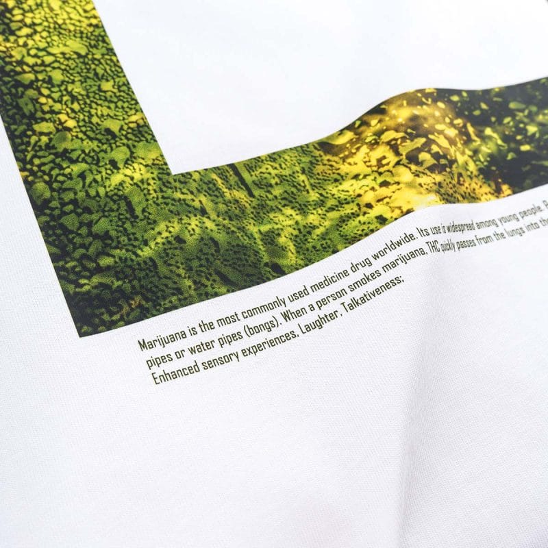 T-shirt Regular Fit da uomo bianca - Urban Moss V.02 - 04