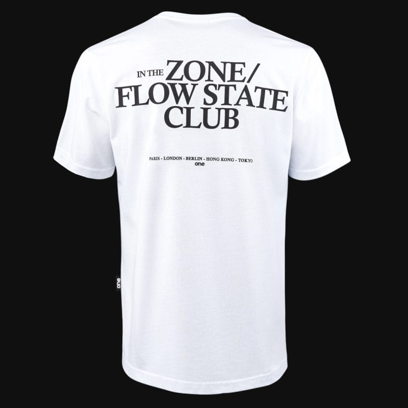 T-shirt Regular Fit da uomo bianca - Zone Flow - 05