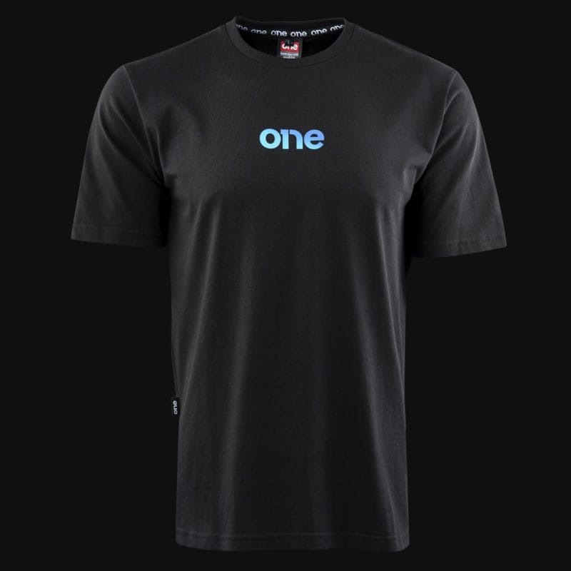 T-shirt Regular Fit da uomo nera - Color One - 03