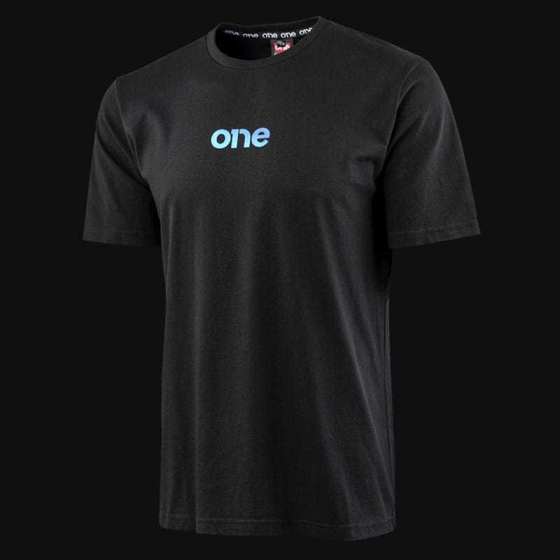 T-shirt Regular Fit da uomo nera - Color One - 05