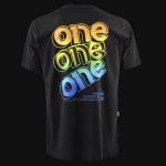 T-shirt Regular Fit da uomo nera - Color One - 06