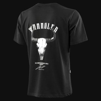 T-shirt Regular Fit da uomo nera - Rustic Roots