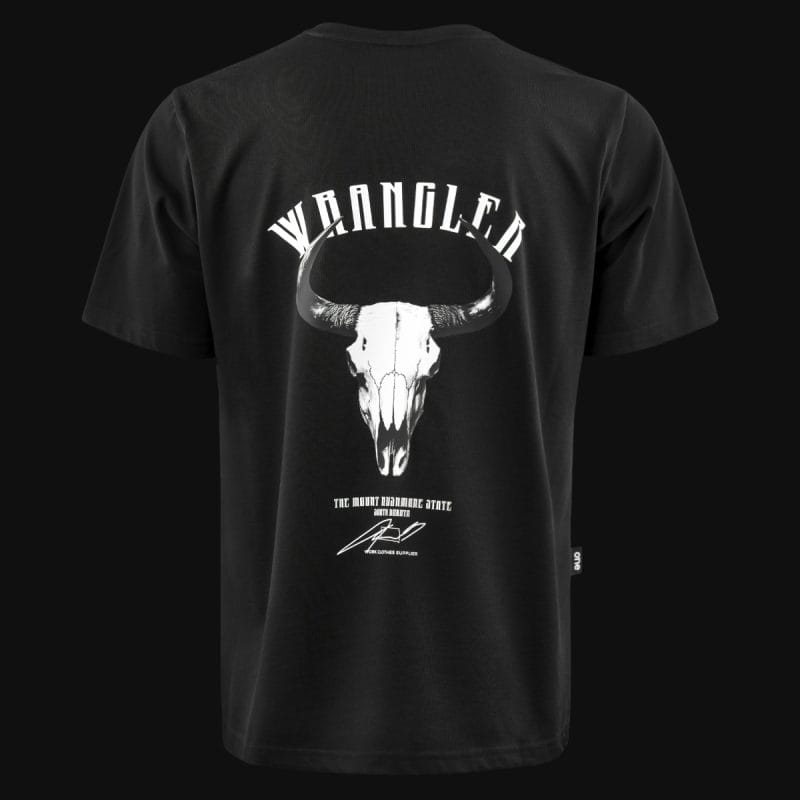 T-shirt Regular Fit da uomo nera - Rustic Roots - 06