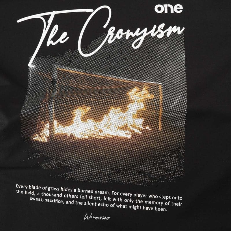 T-shirt Regular Fit da uomo nera - TC One - 02