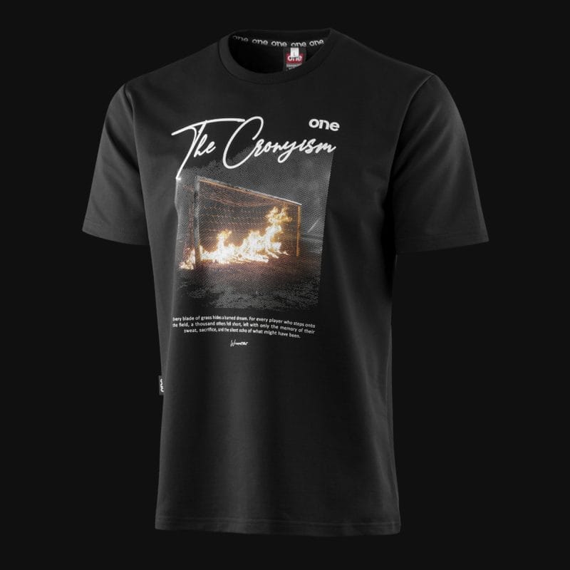 T-shirt Regular Fit da uomo nera - TC One - 03