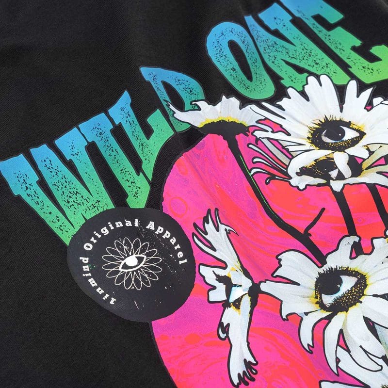 T-shirt Regular Fit da uomo nera - Wild One - 06