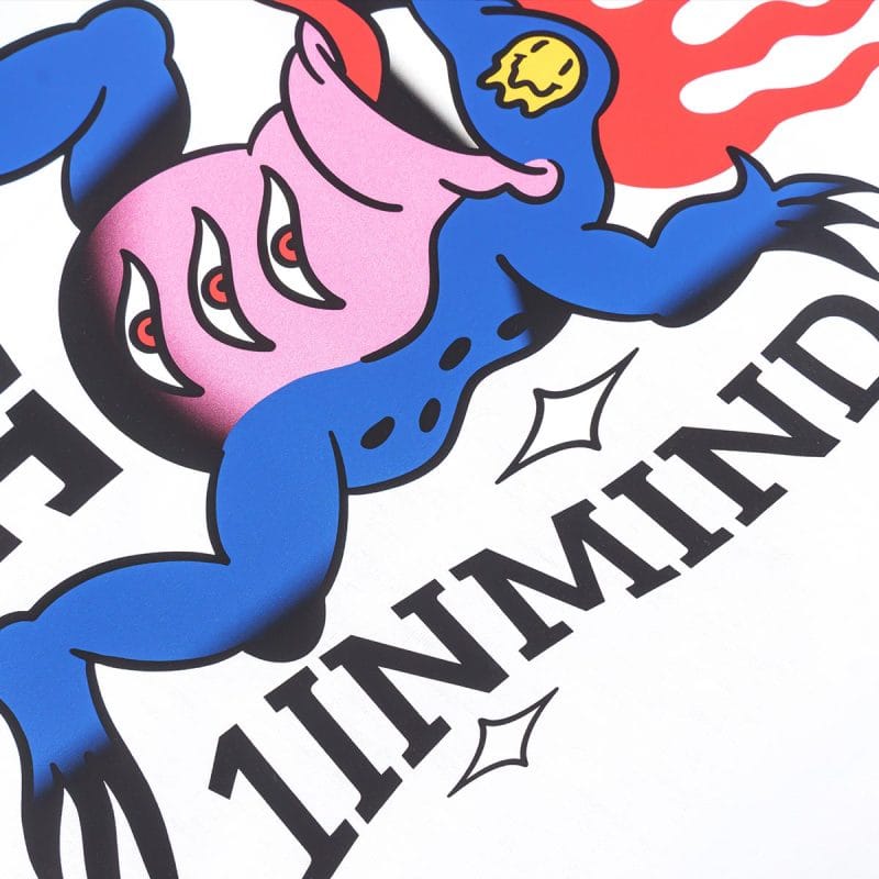 T-shirt Slim Fit da uomo bianca - Mystic Blaze - 02
