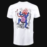 T-shirt Slim Fit da uomo bianca - Mystic Blaze