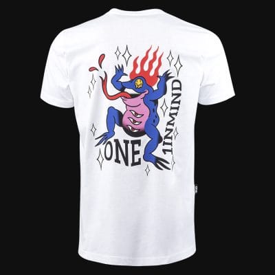 T-shirt Slim Fit da uomo bianca - Mystic Blaze