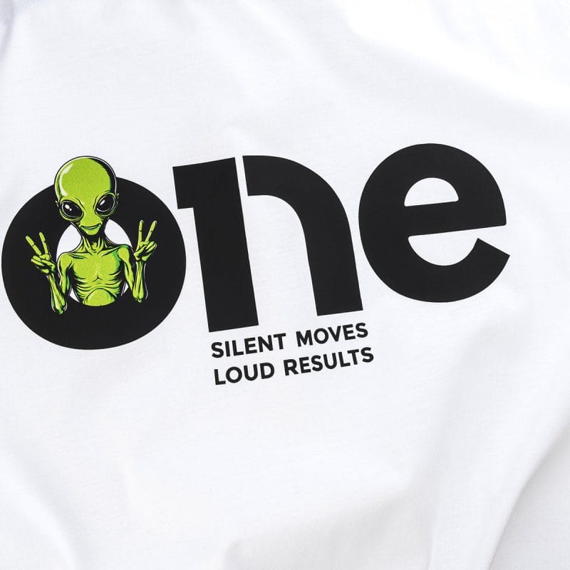 T-shirt Slim Fit da uomo bianca - UFO One - 02