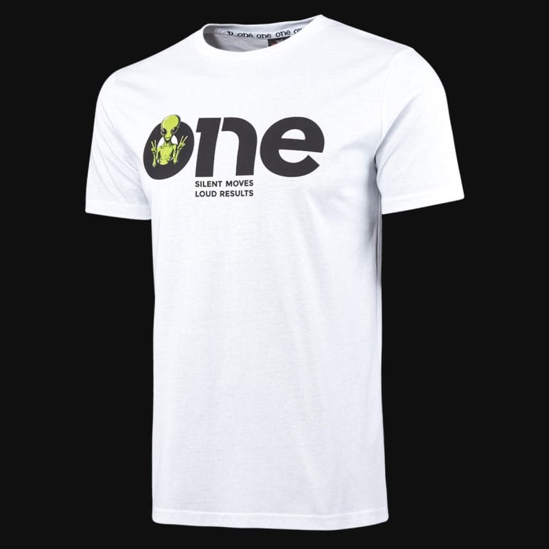 T-shirt Slim Fit da uomo bianca - UFO One - 05