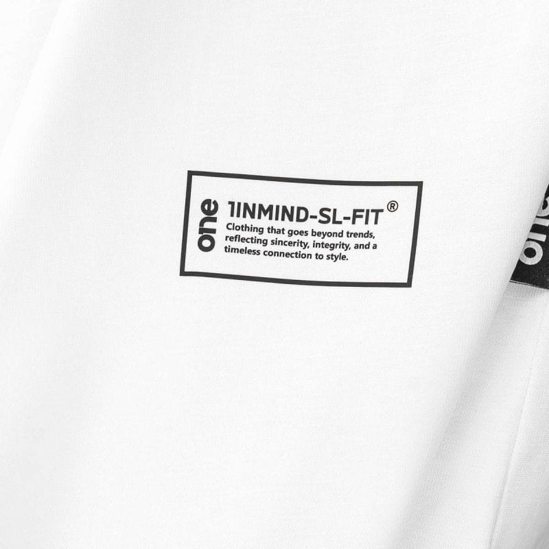 T-shirt Slim Fit da uomo bianca - Zesty One - 04