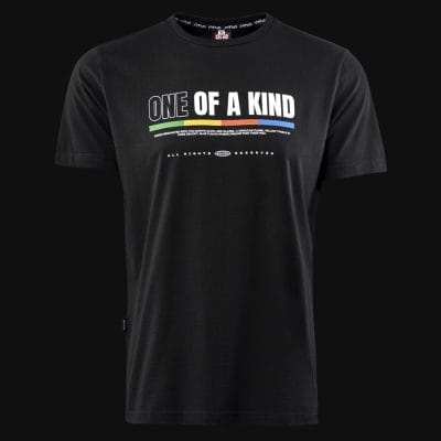 T-shirt Slim Fit da uomo nera - O-KIND
