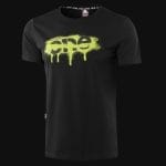 T-shirt slim-fit da uomo nera - SPR - EL - 02