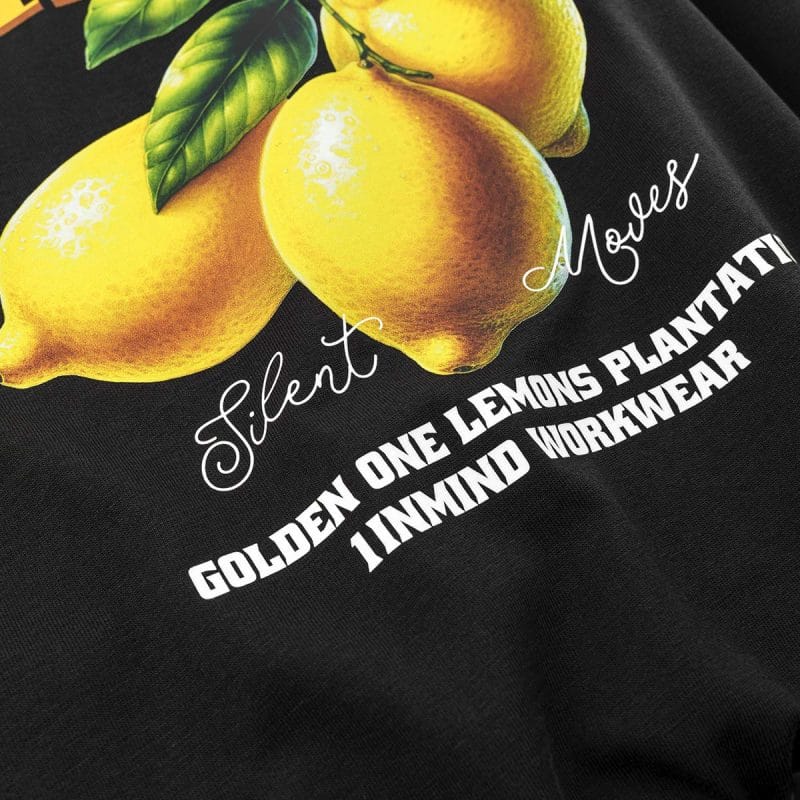 T-shirt Slim Fit da uomo nera - Zesty One - 03