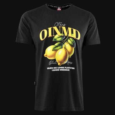 T-shirt Slim Fit da uomo nera - Zesty One
