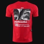 T-shirt Slim Fit da uomo rossa - Psychoactive - 05