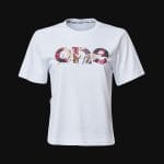 T-shirt da donna bianca Silent Elegance