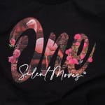 T-shirt da donna nera Flamingo Whisper - 02