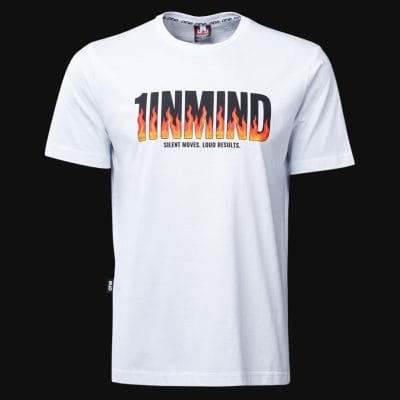 T-shirt Regular-Fit da uomo bianca - Silent Heat