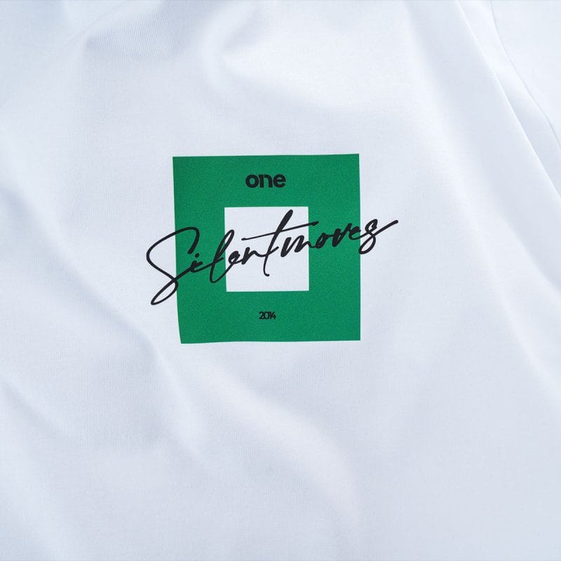 T-shirt Slim-Fit da uomo bianca - BGO - 02