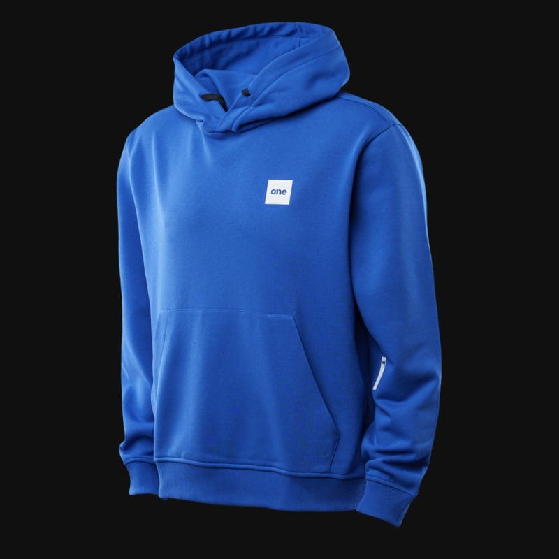 Felpa con cappuccio da uomo blu - Urban Blue - 05