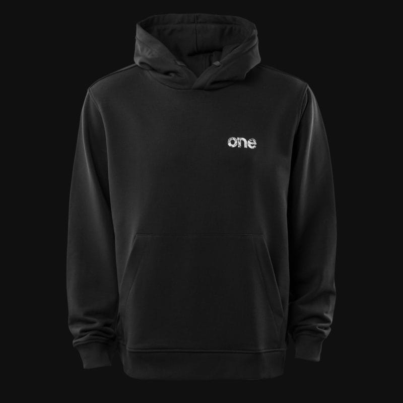 Felpa con cappuccio da uomo nera - BLG One - 03