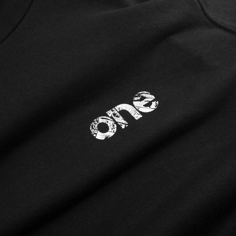 Felpa con cappuccio da uomo nera - BLG One - 04
