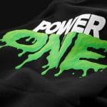 Felpa con cappuccio da uomo nera - Power One - 02
