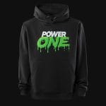 Felpa con cappuccio da uomo nera - Power One
