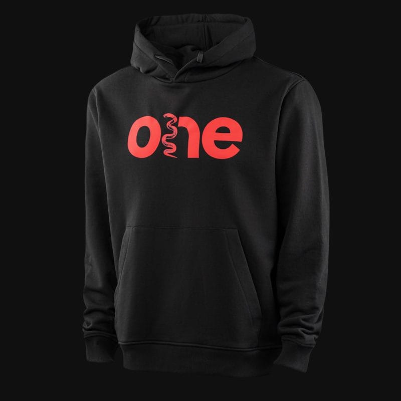 Felpa con cappuccio da uomo nera - SNK One - 07