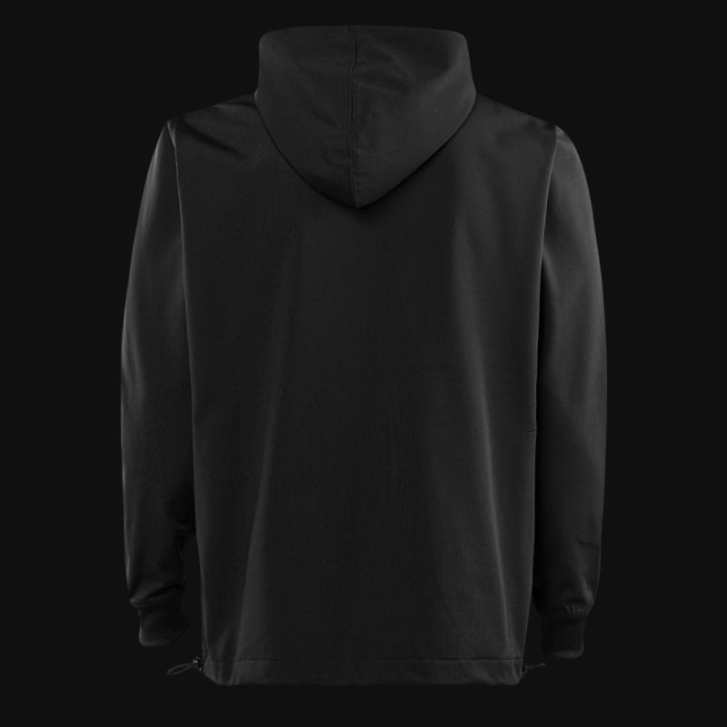 Felpa sportiva con cappuccio da uomo nera - One Active - 03