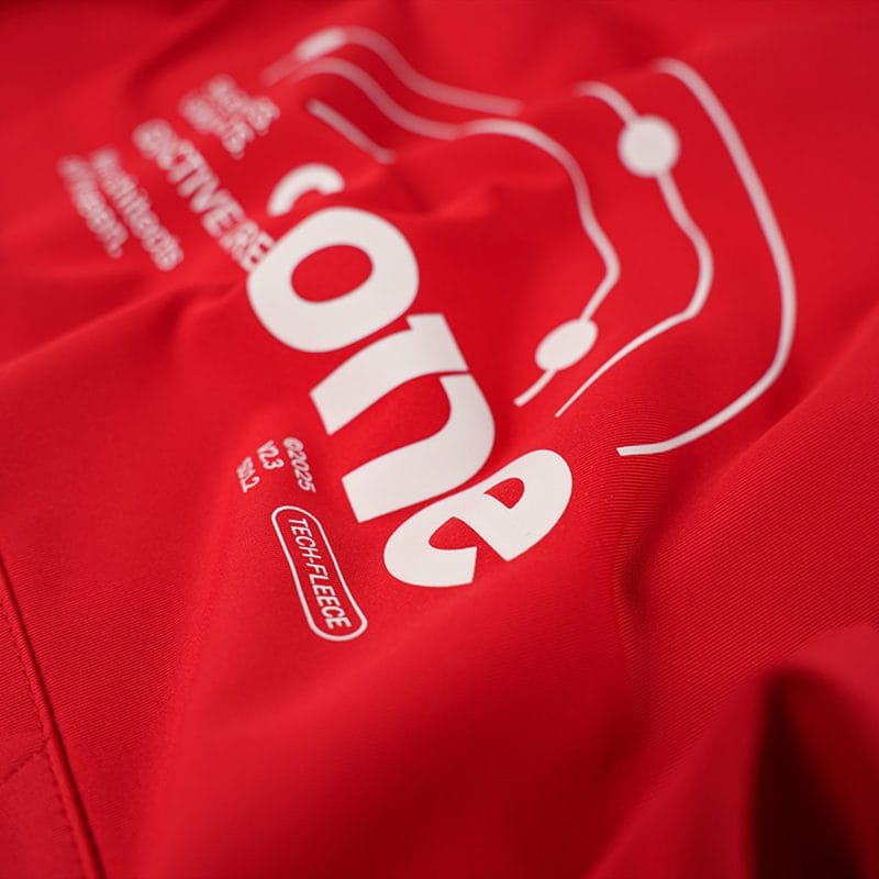 Felpa sportiva con cappuccio da uomo rossa - Red Pulse - 02