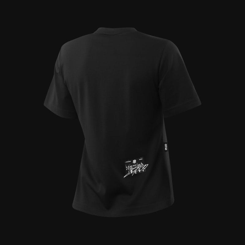 T-shirt da donna nera Silent Wings - 03